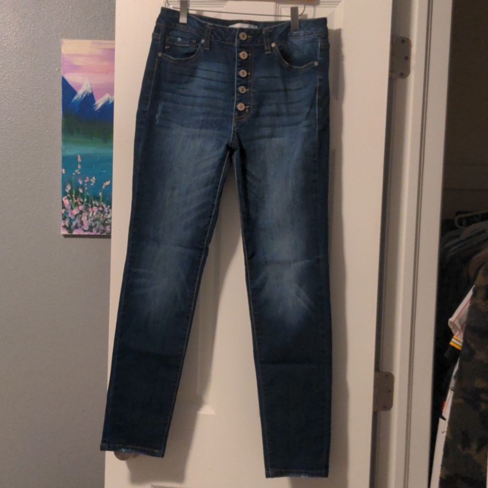 KanCan dark wash skinny jeans - size 11/29